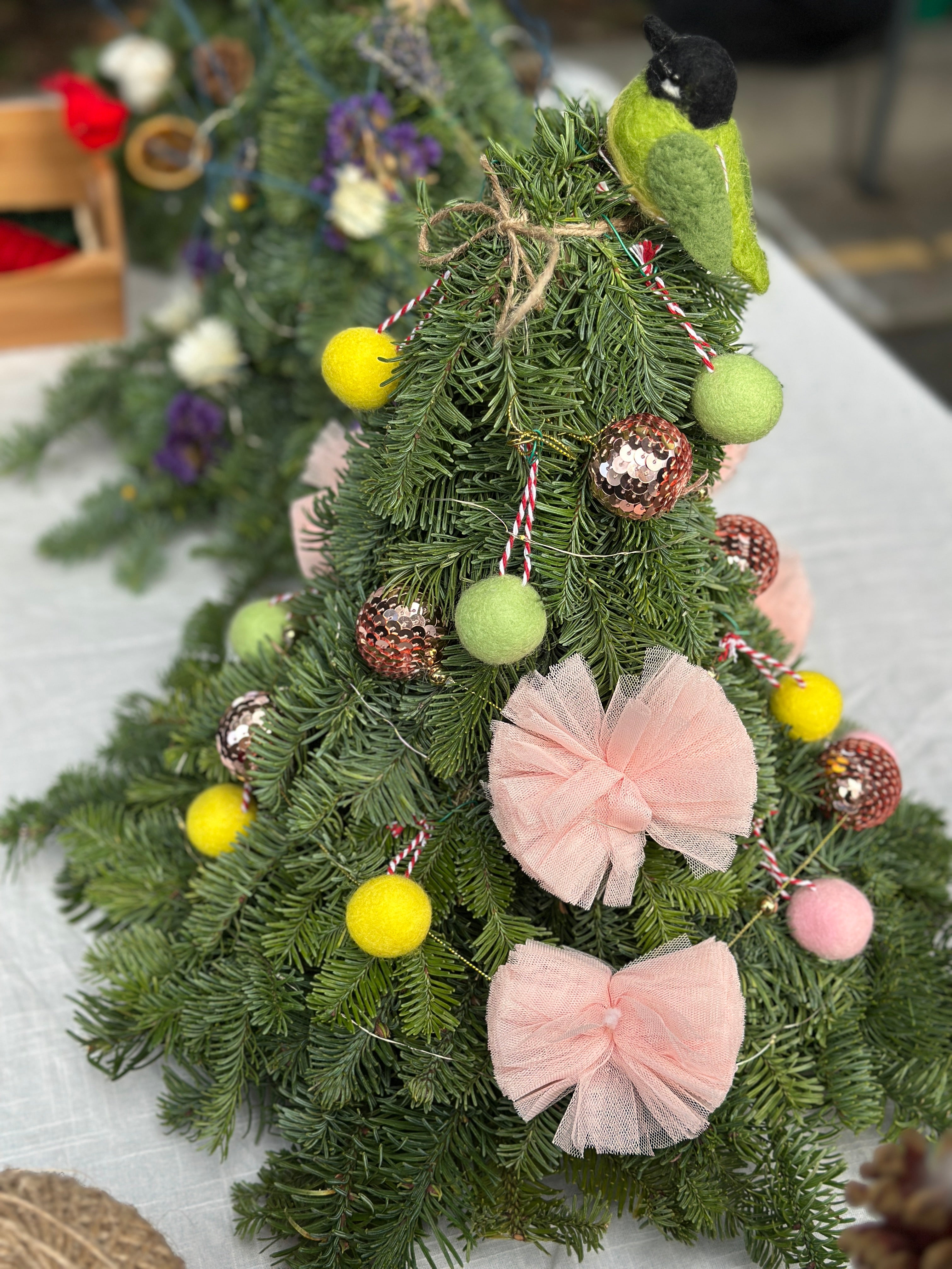 Mini Christmas tree with decoration