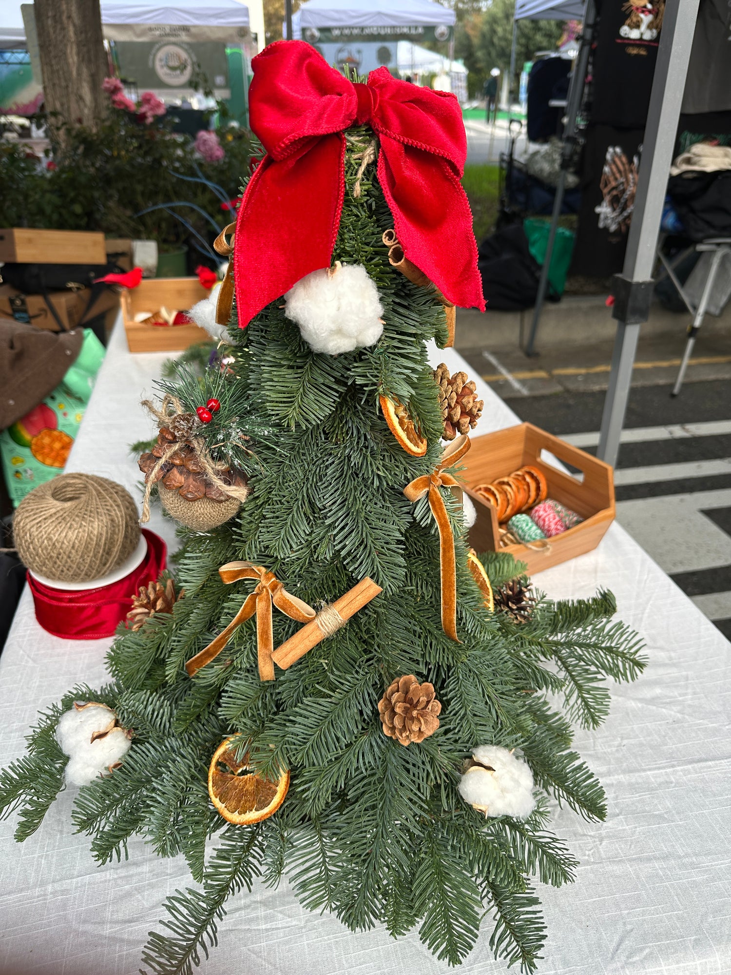 Mini Christmas tree with decoration