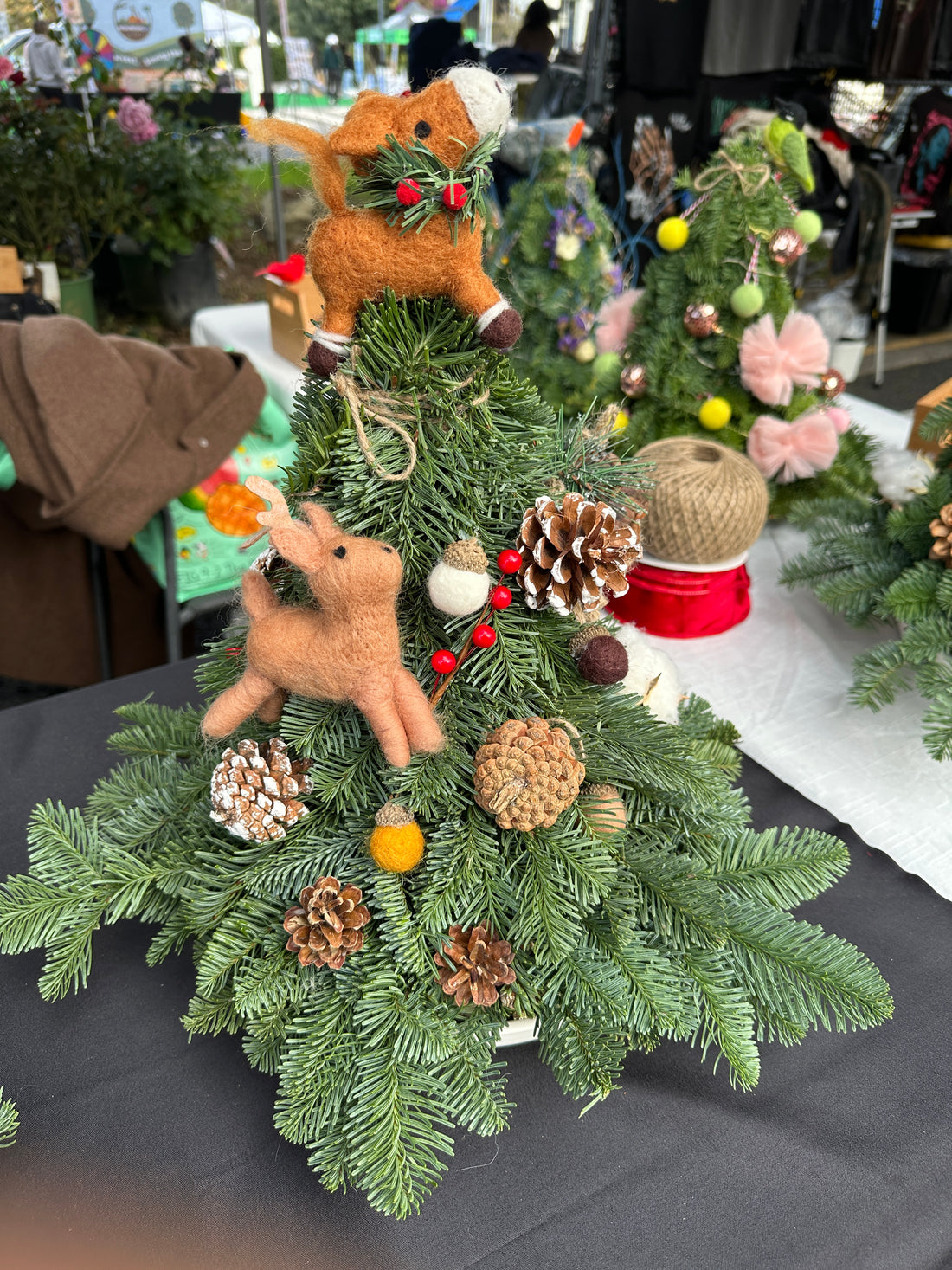 Mini Christmas tree with decoration