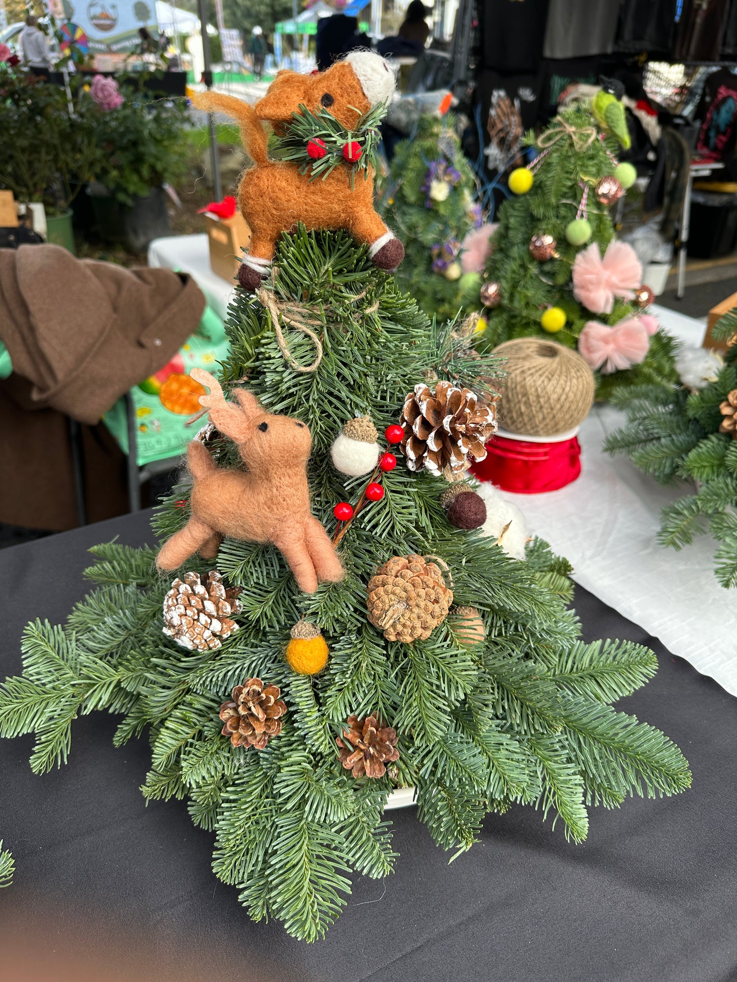 Mini Christmas tree with decoration