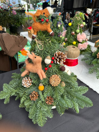 Mini Christmas tree with decoration